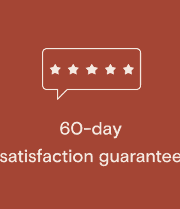 60-day satisfaction guarantee