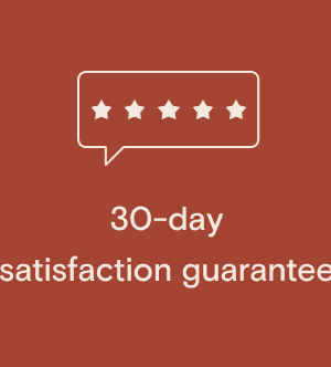 30-day satisfaction guarantee