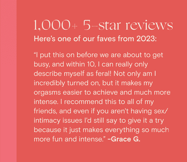 5-star reviews Here’s one of our faves from 2023: