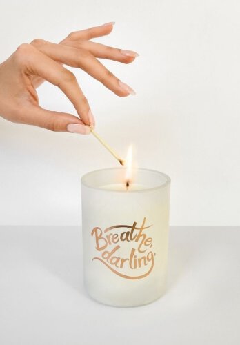 Secret Fortune Candle: Breathe, darling.