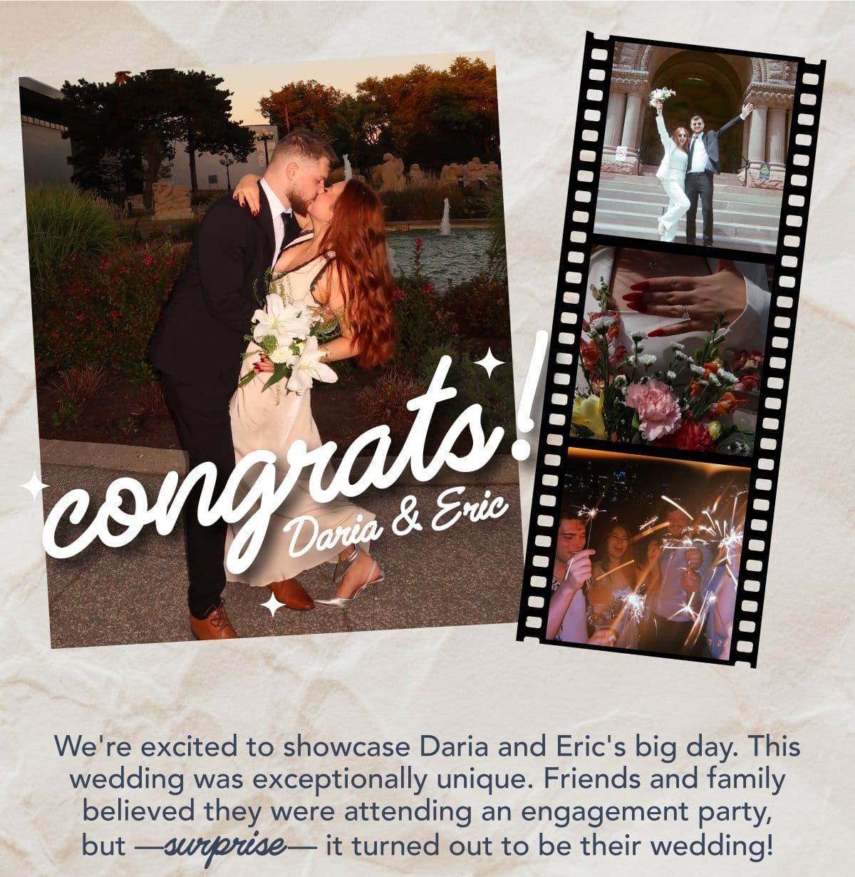 Congrats! Daria & Eric