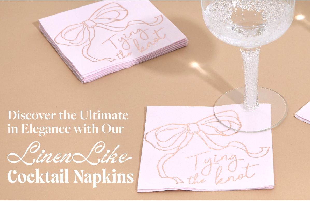 Discover the Ultimate in Elegance with Our Linen Like Cocktail Napkins