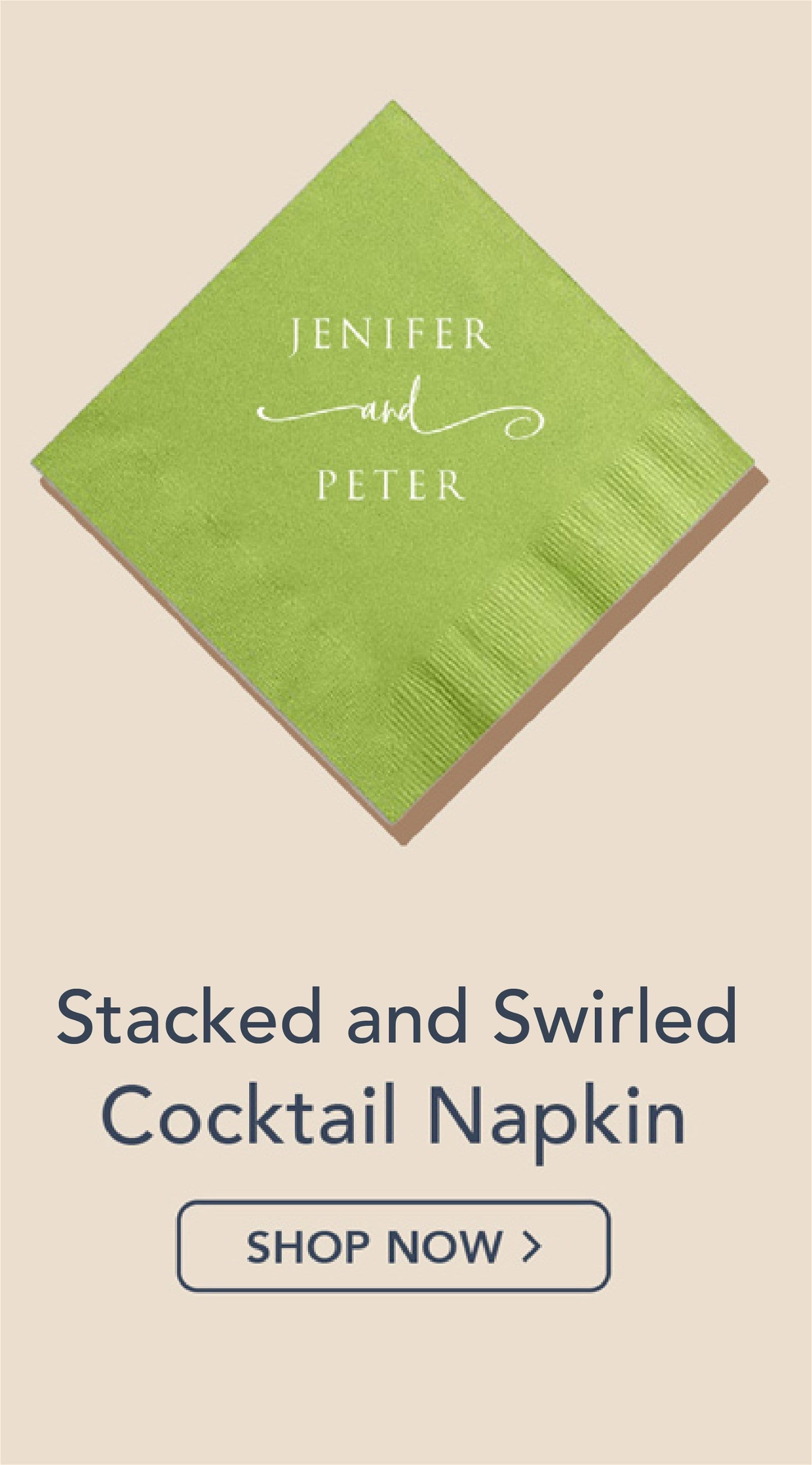 Stacked and Swirled Napkins | Shop Now