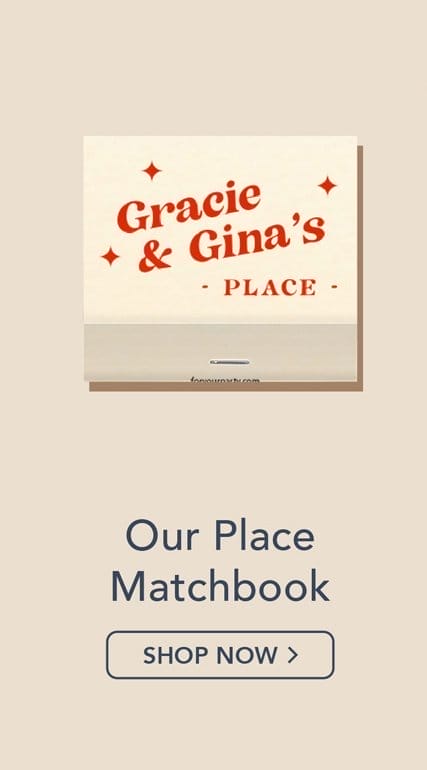 Our Place Matchbook | Shop Now