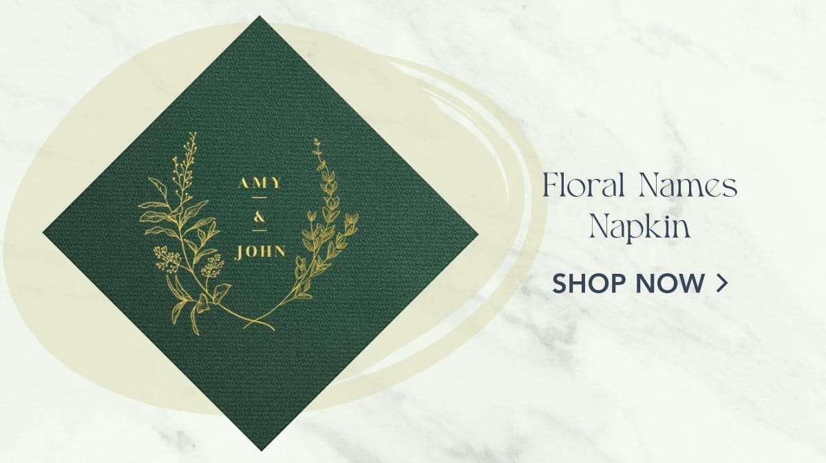 Floral Names Napkin | Shop Now