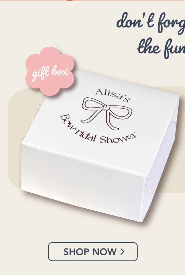 bowridal shower gift box