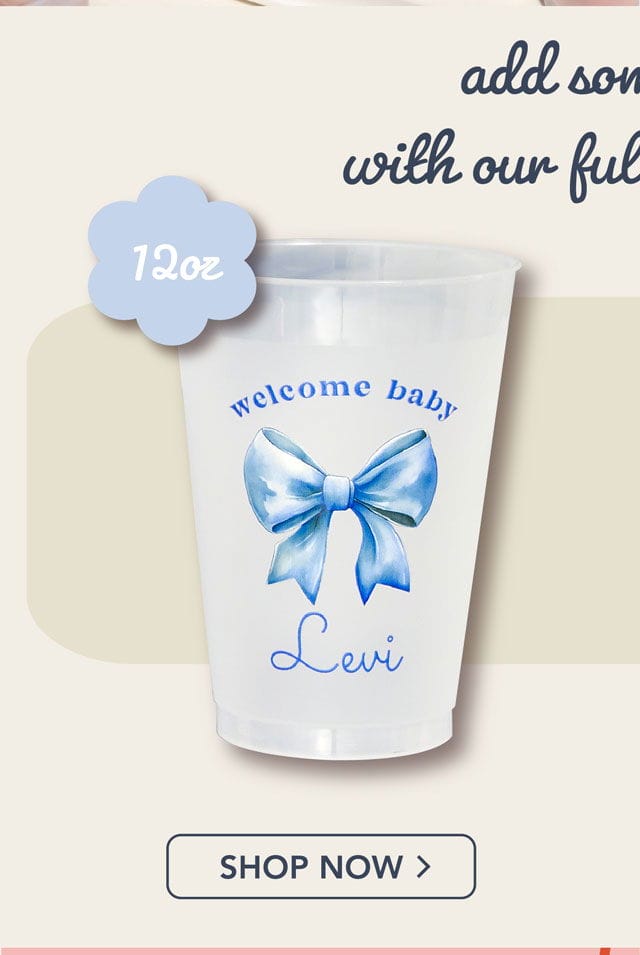 welcome baby cup