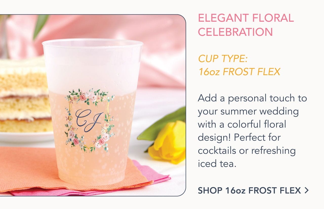 Elegant Floral Celebration | Cup Type: 16oz Frost Flex | Shop 16oz Frost Flex