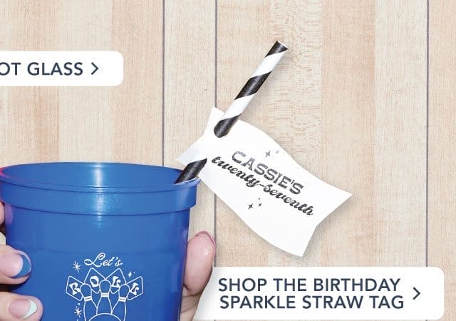 Shop the Birthday Sparkle Straw Tag