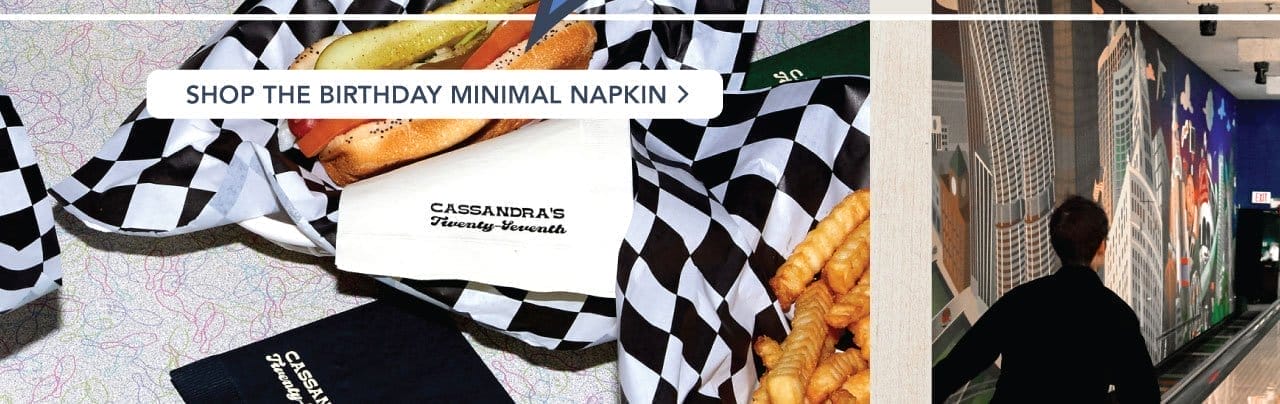 Shop the Minimal Birthday Napkin