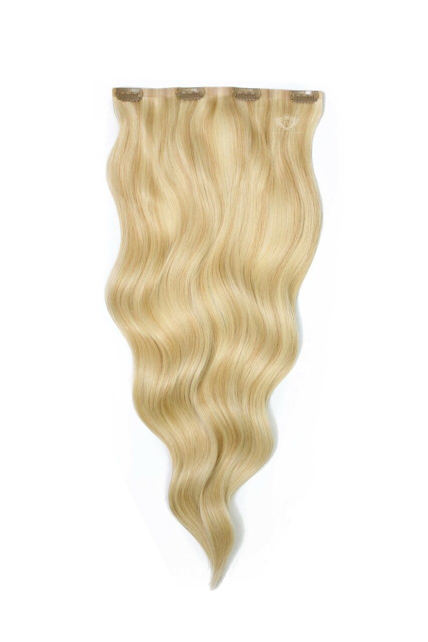 Image of Sandy Blonde - Volumizer 20" Silk Seamless Clip In Human Hair Extensions 60g | Foxy Locks