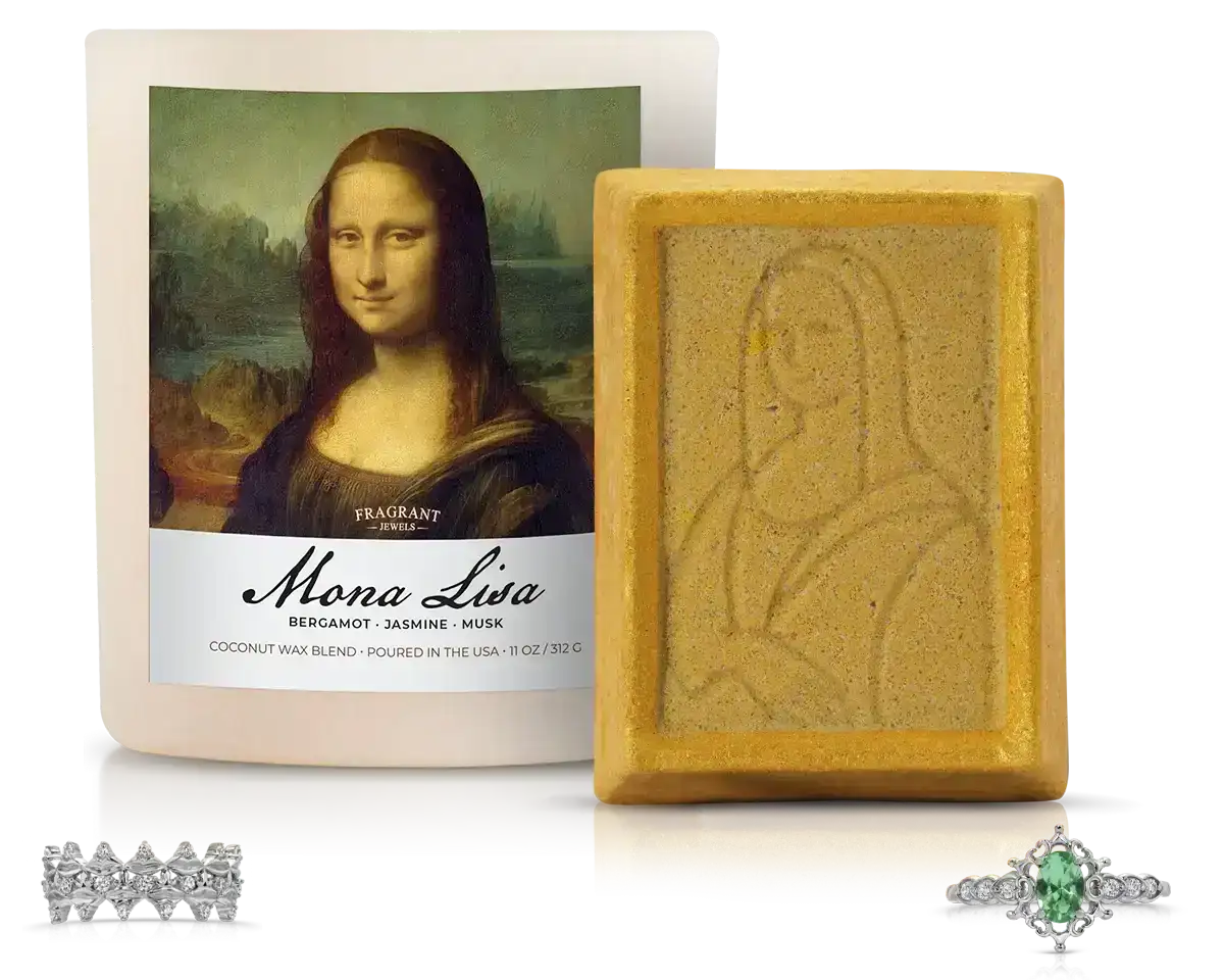 Image of Mona Lisa - Candle and Bath Bomb Set