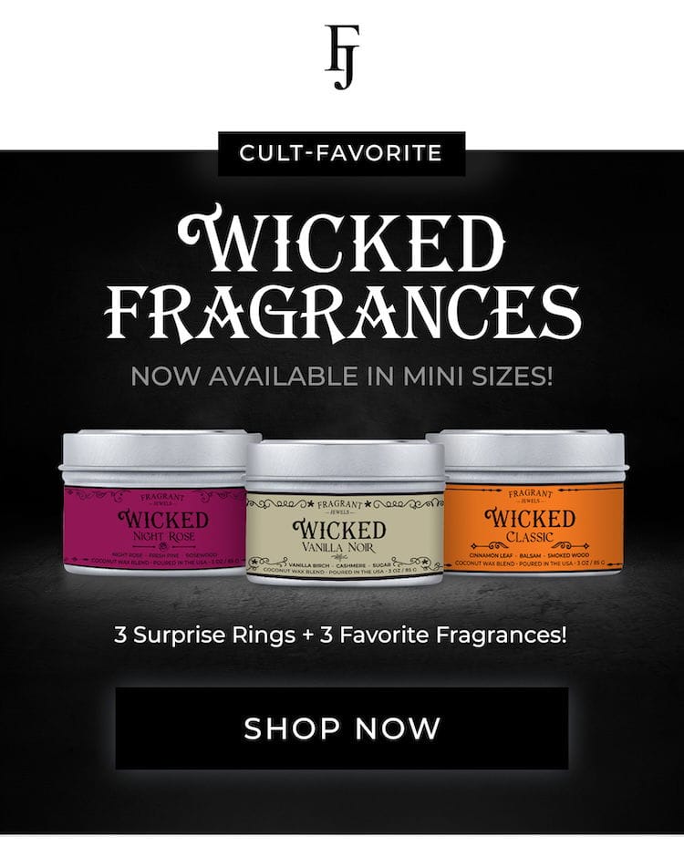 Cult-favorite Wicked Fragrances now available in mini sizes! 