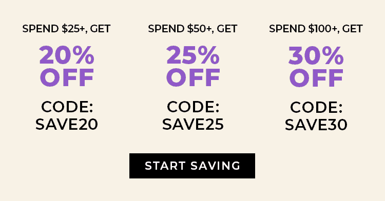 Save up to 30% on your order