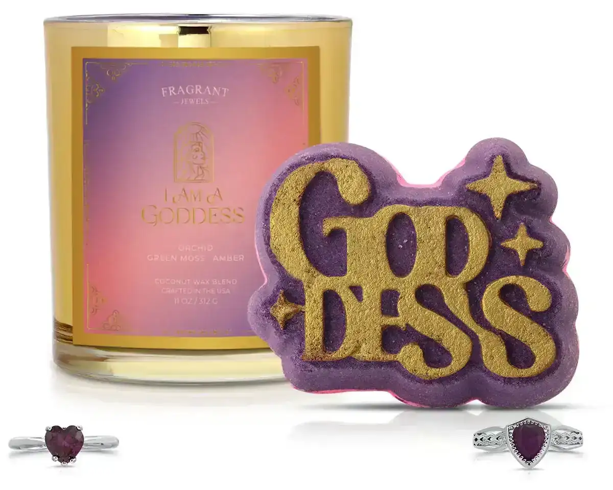 Image of I am a Goddess - Candle and Bath Bomb Set