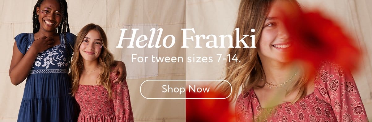 shop franki by francescas- fashion for girls 7-14