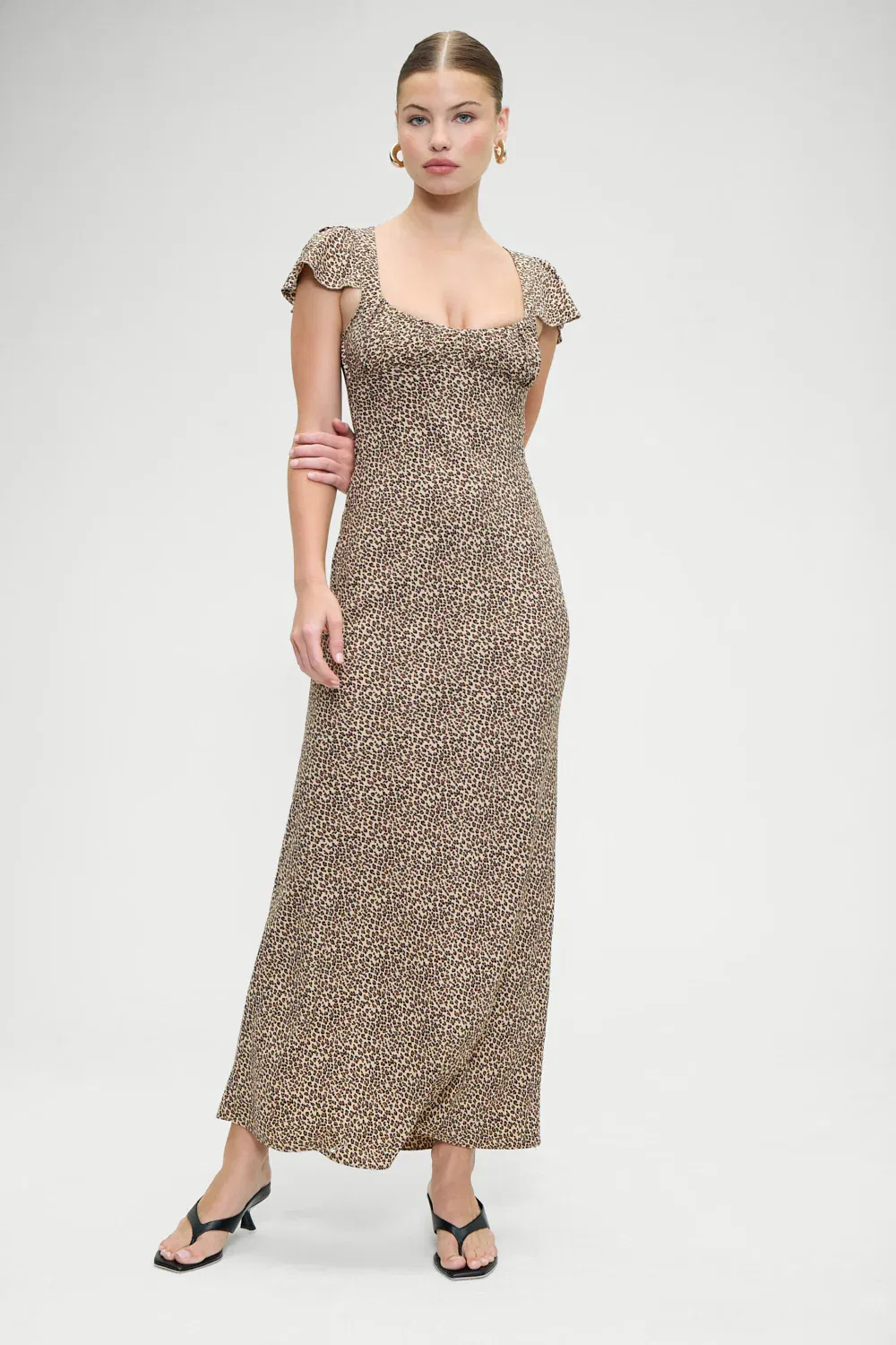 Image of Rosalyn Maxi Dress - Baby Leopard