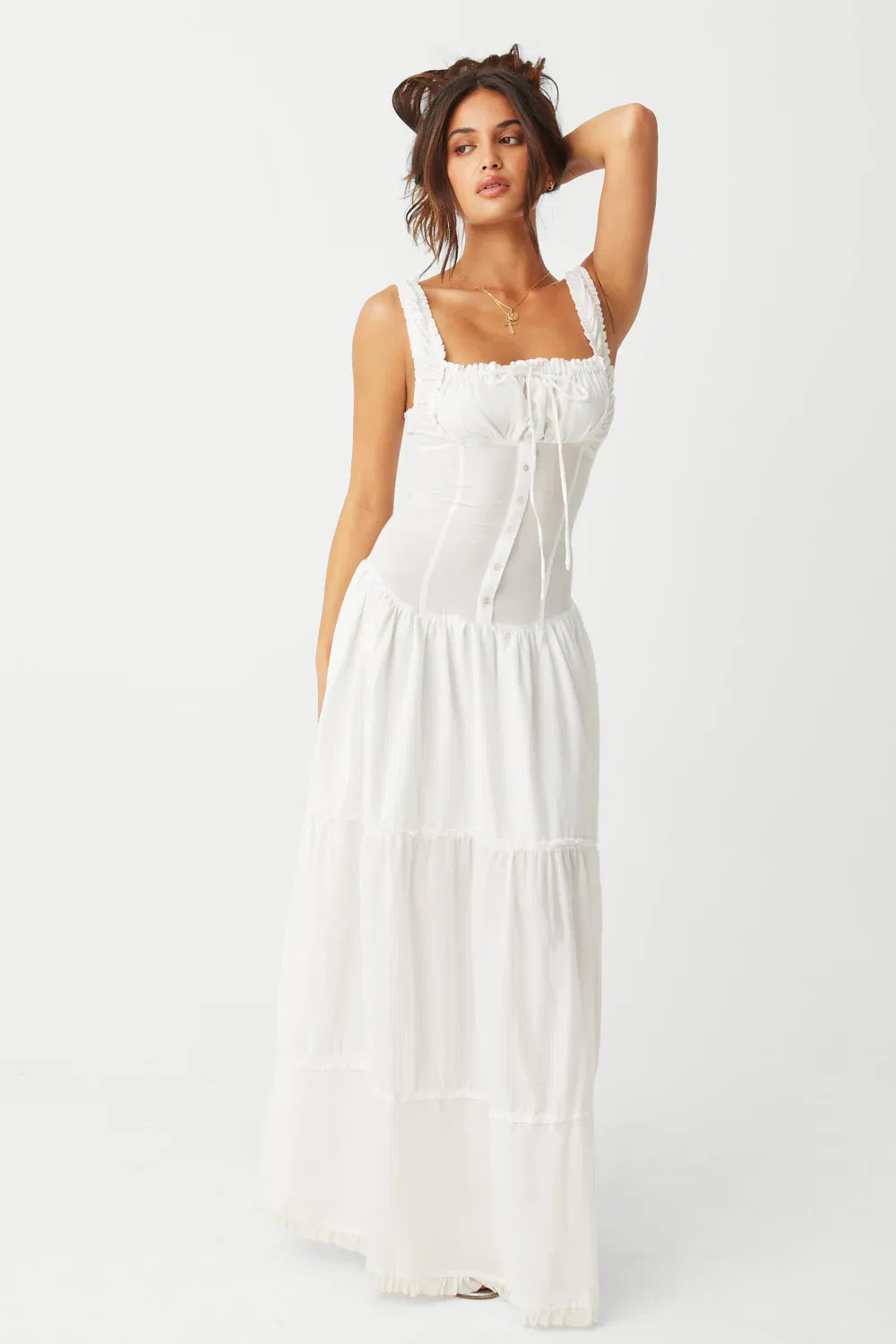 Image of Christabelle Ruffle Maxi Dress - Sunrose