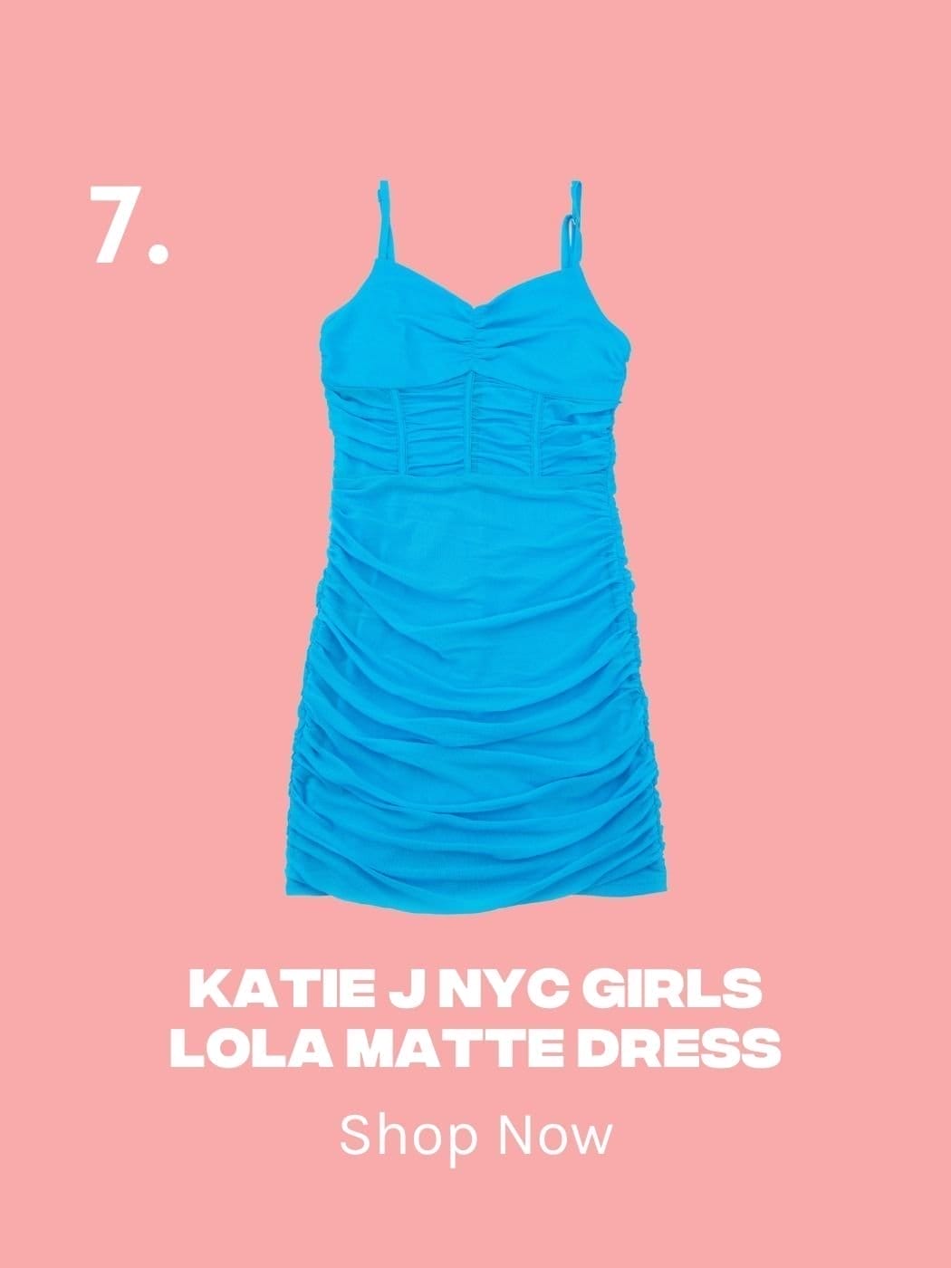 Katie J NYC Girls Lola Matte Dress