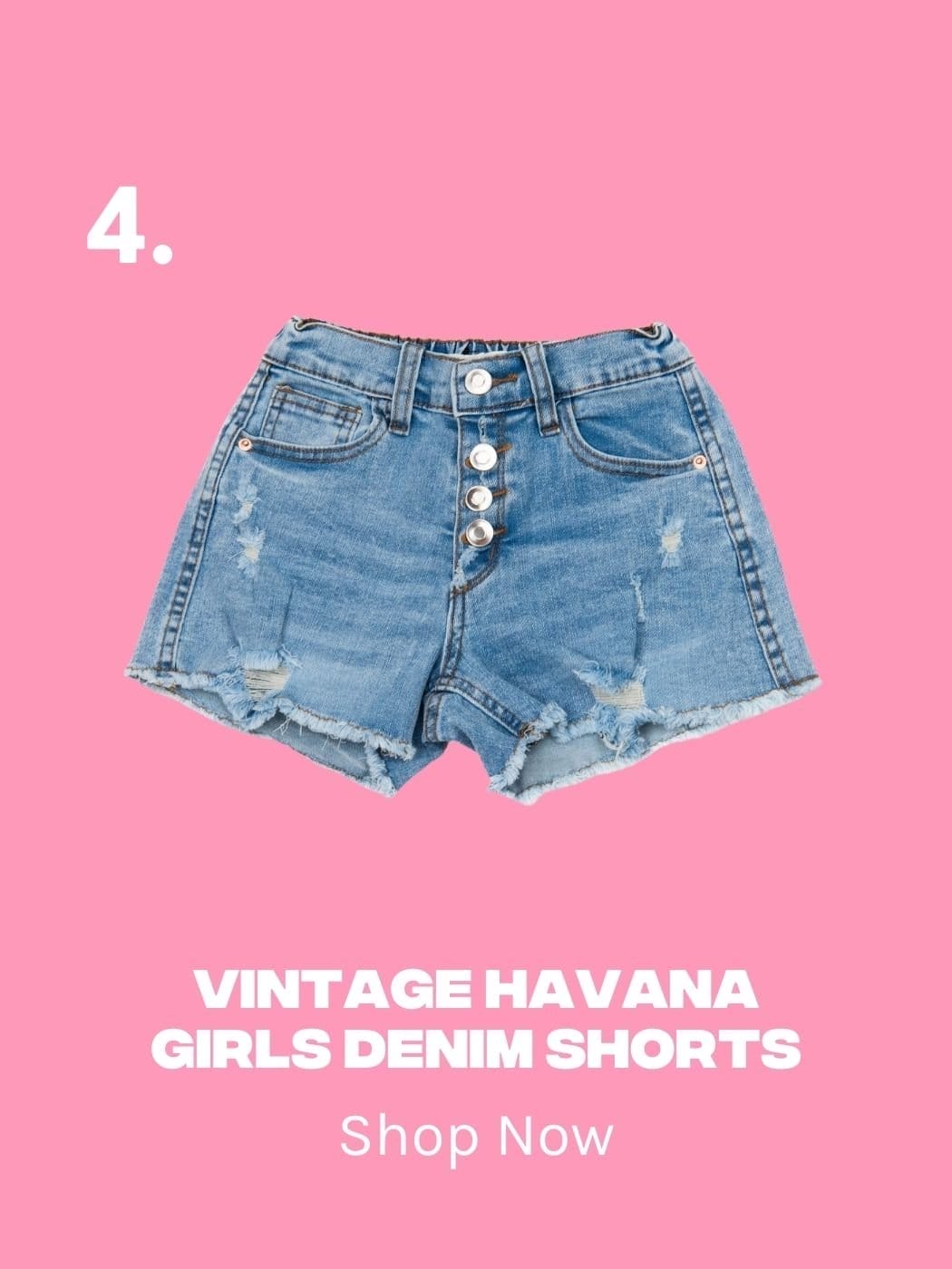 Vintage Havana Girls Denim Shorts