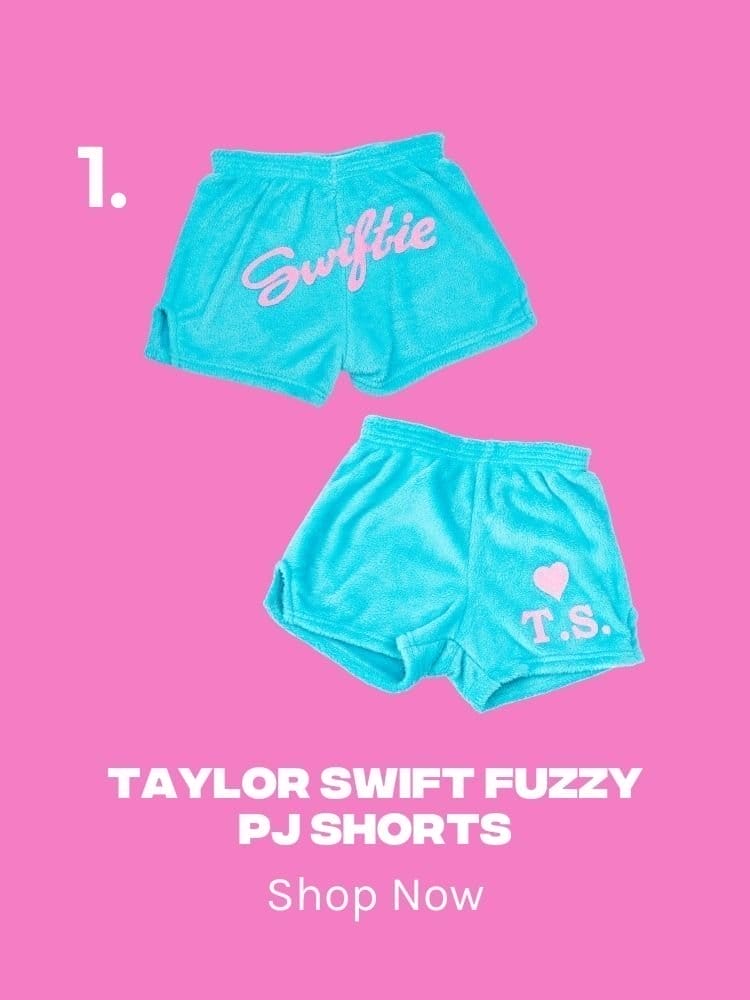 Taylor Swift Fuzzy PJ Shorts