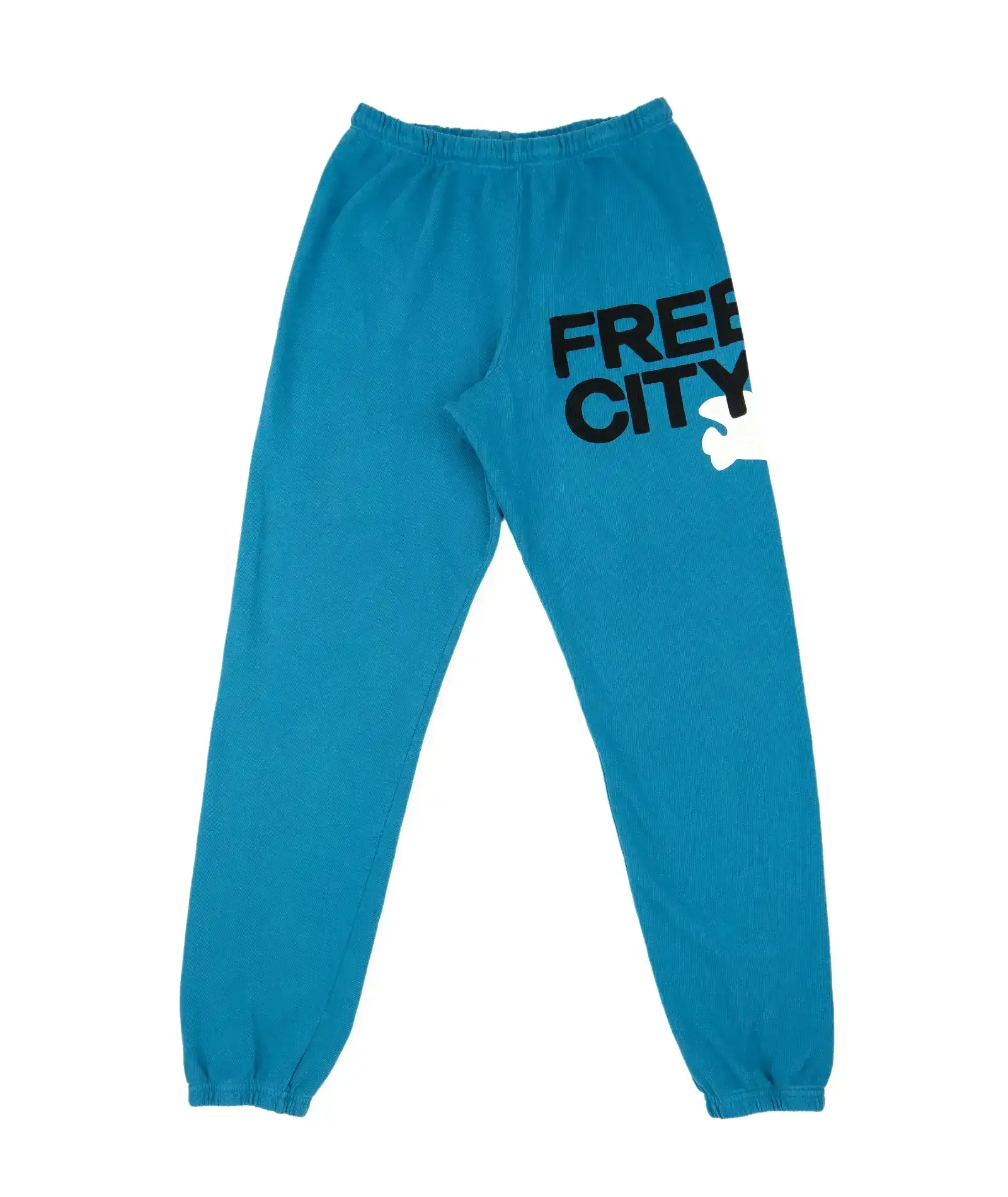 Image of FREECITY Women Large Sweatpants Blue Sound