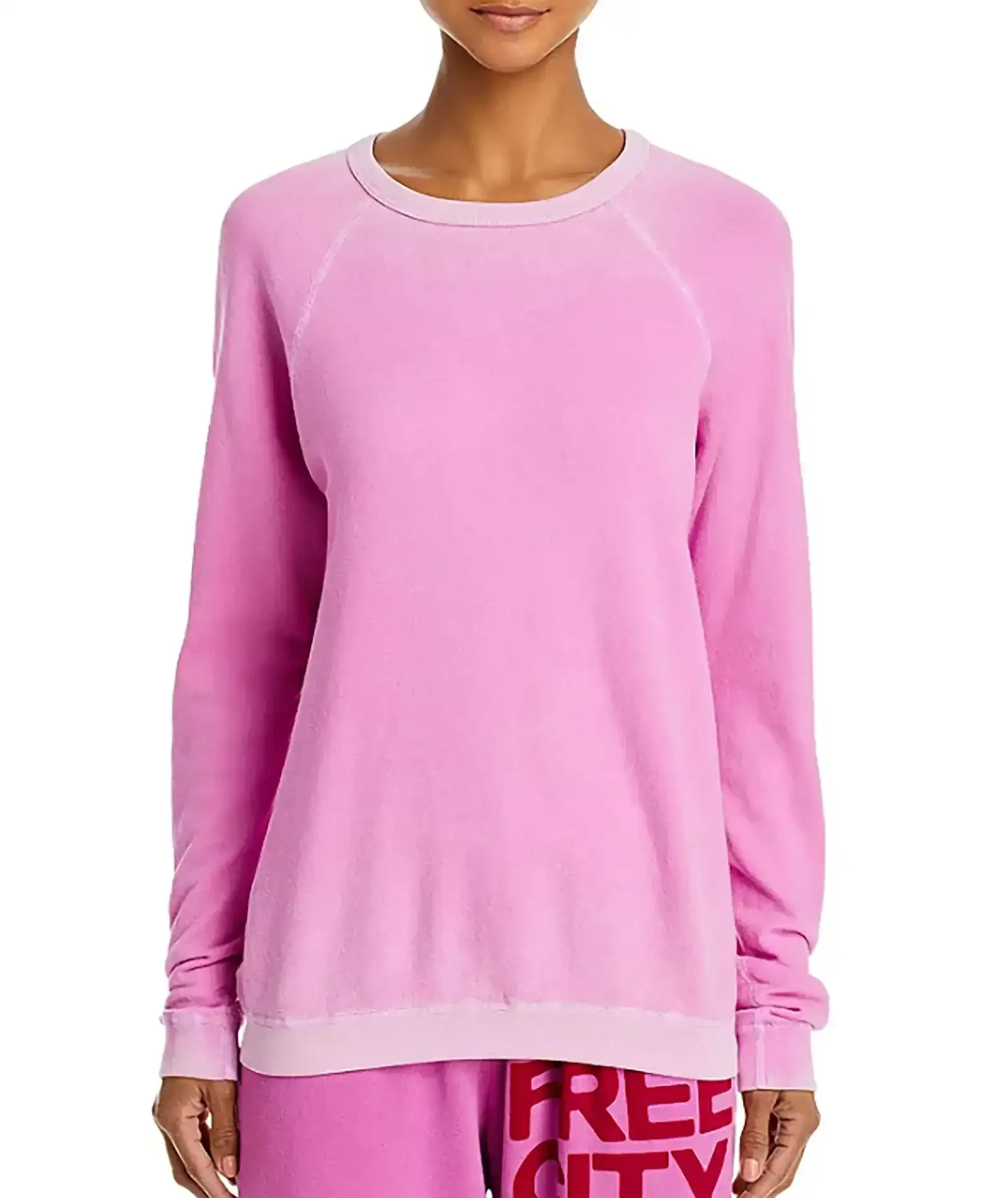 Image of FREECITY Women Lucky Rabbits Sweatshirt Pinkshroom