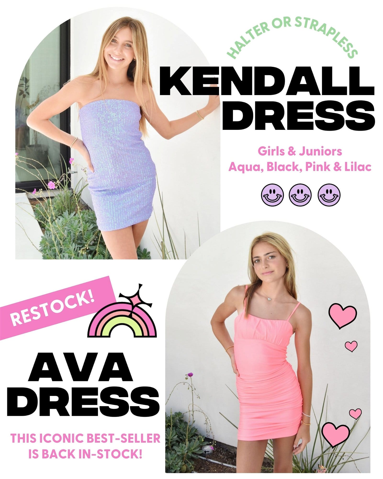 Kendall Dress, Ava Dress