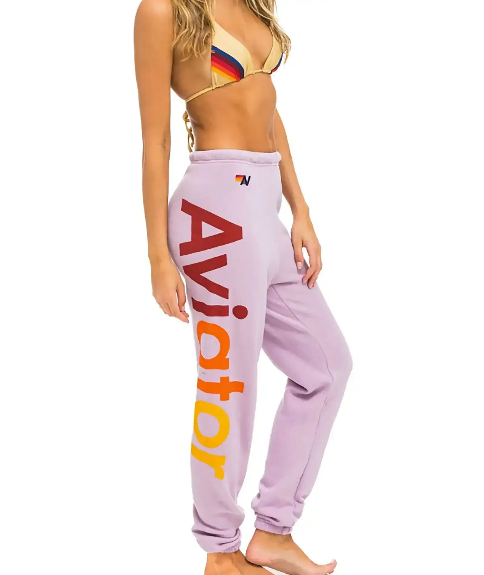 Image of Aviator Nation Women Aviator Nation 2 Sweatpants Mauve