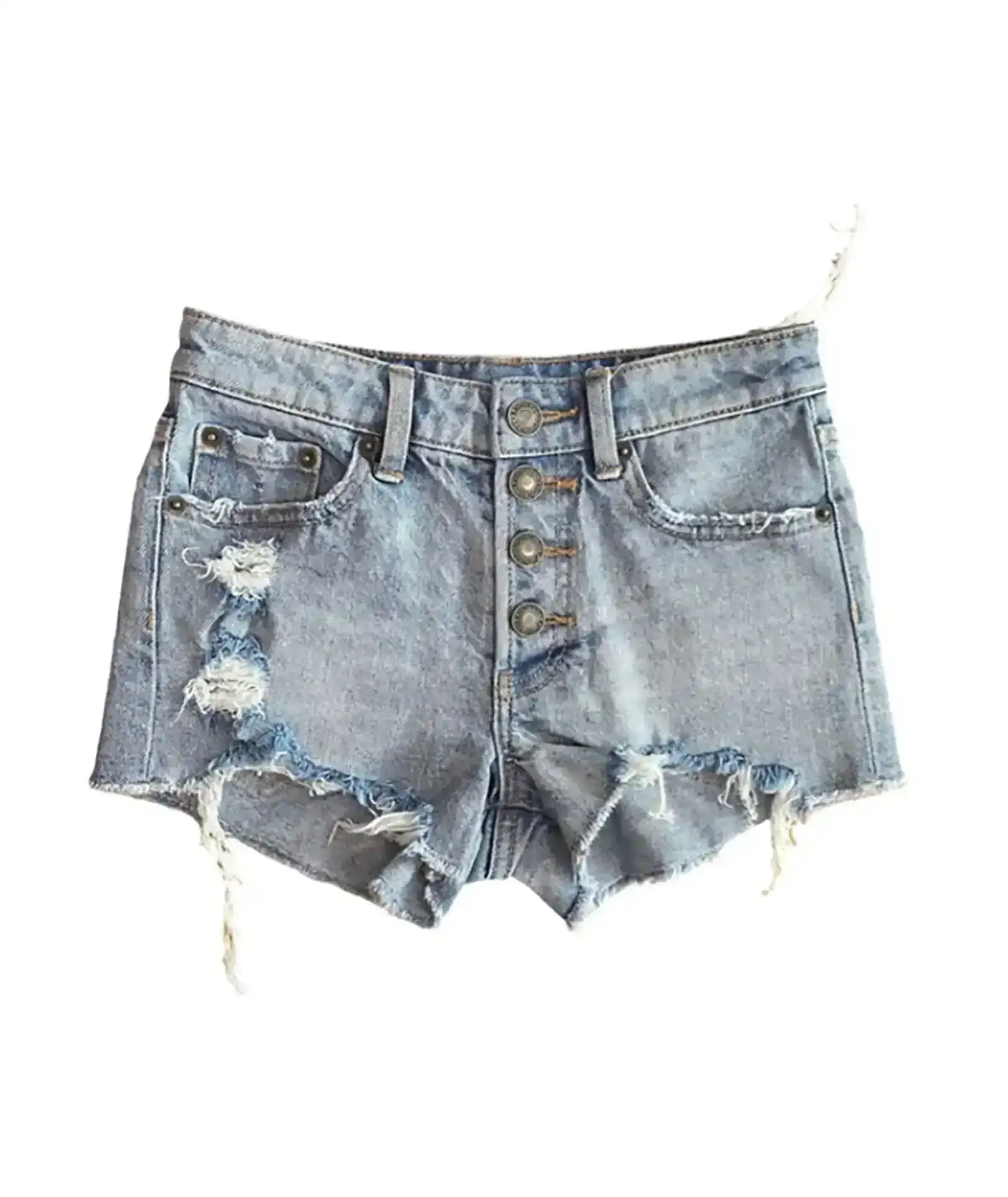 Image of Katie J NYC Girls Venice Light Wash Jean Shorts