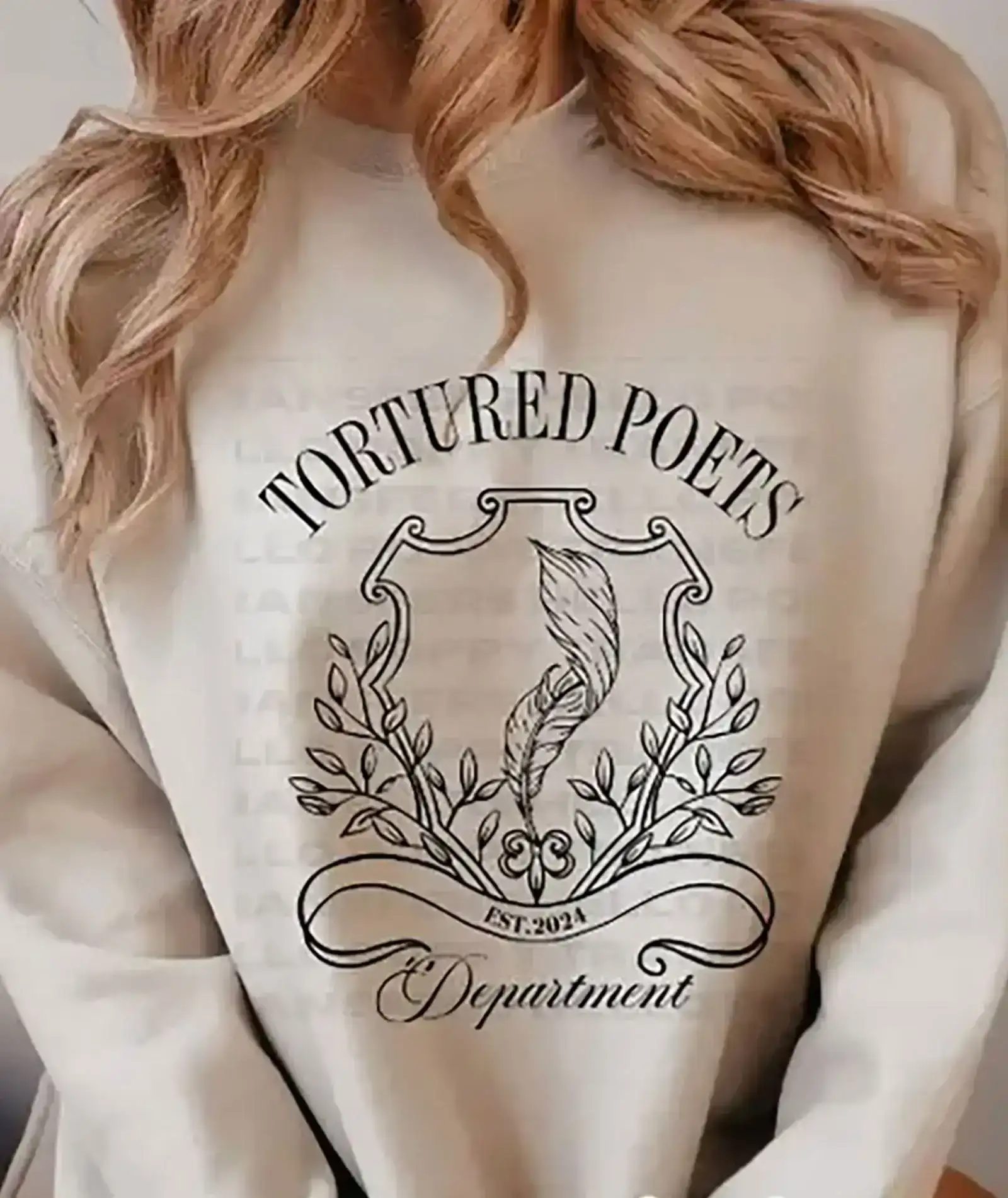 Image of Taylor Swift Tortured Poets Department Crest Crew