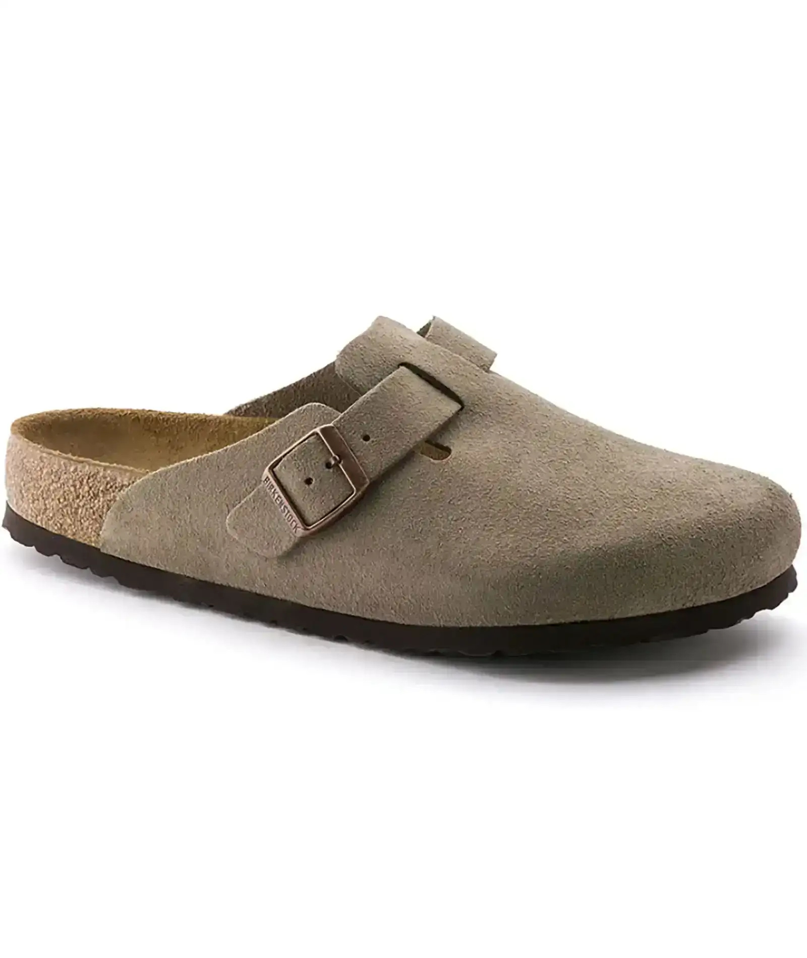 Image of Birkenstock Boston Suede Taupe - Regular Fit