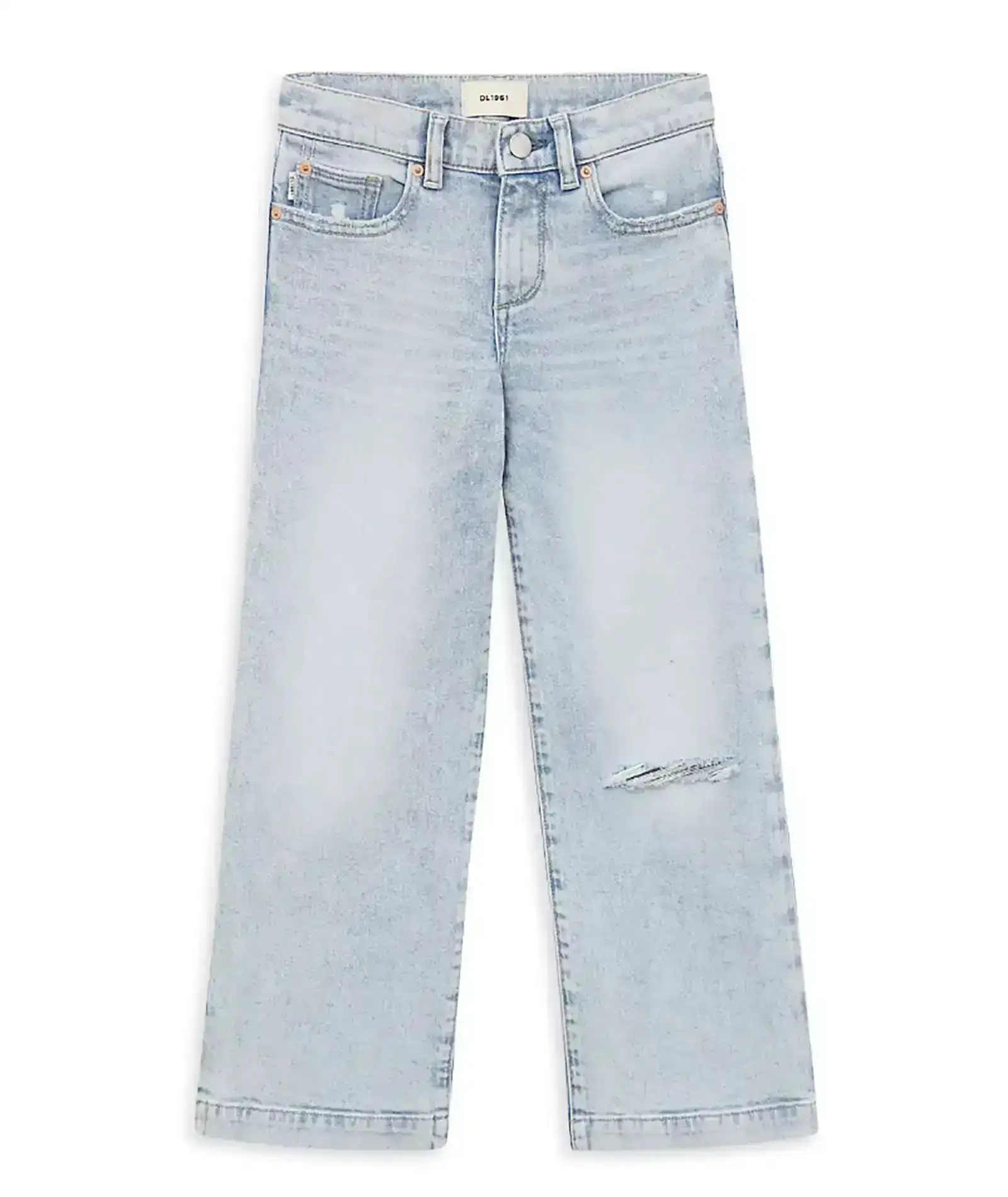 Image of DL1961 Girls Nini Positano Wide Leg Jeans