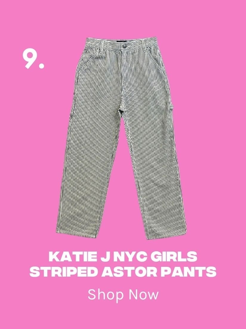 Katie J NYC Girls Striped Astor Pants