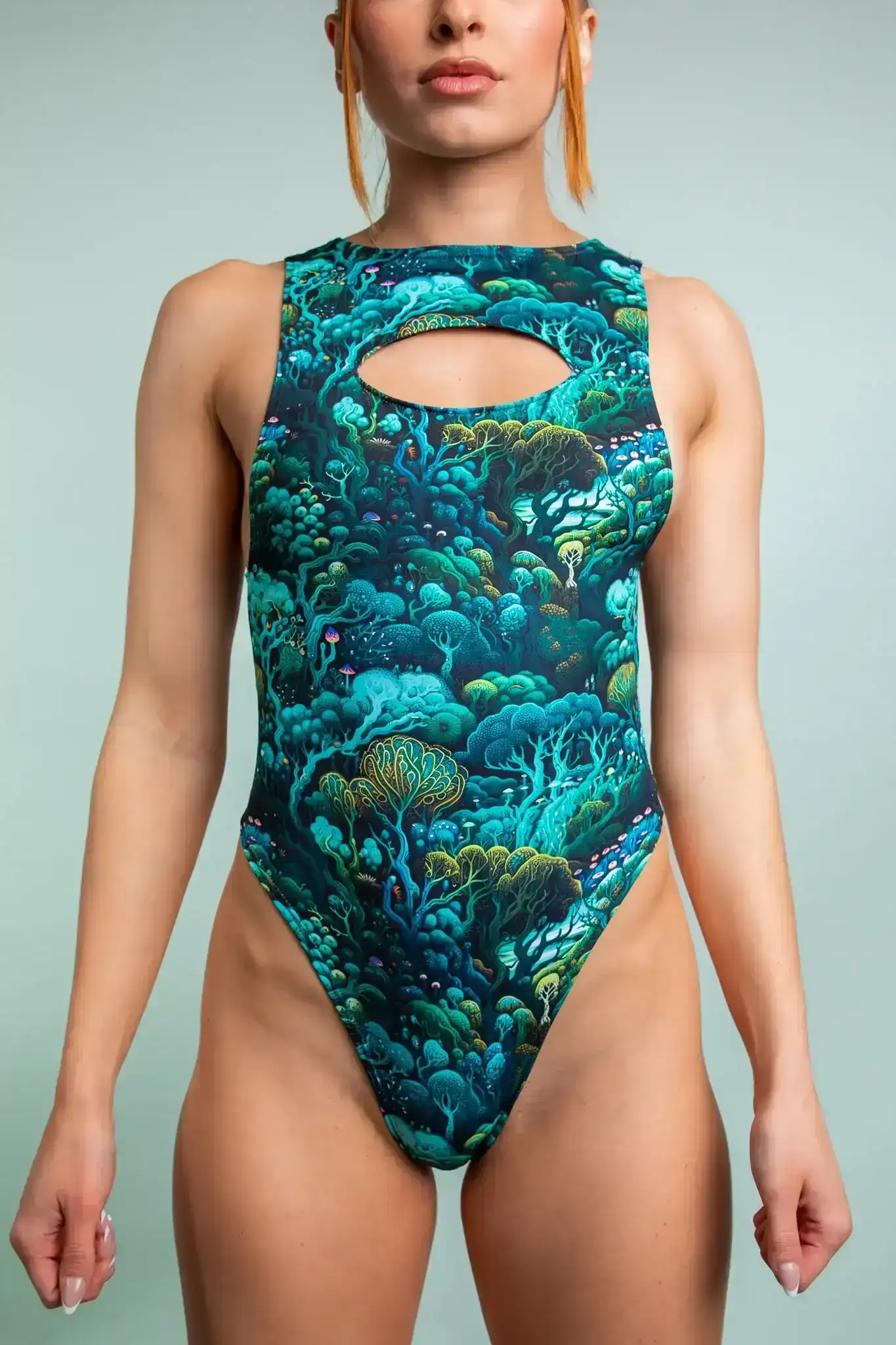 Image of Faewood Cut Out Sideboob Bodysuit