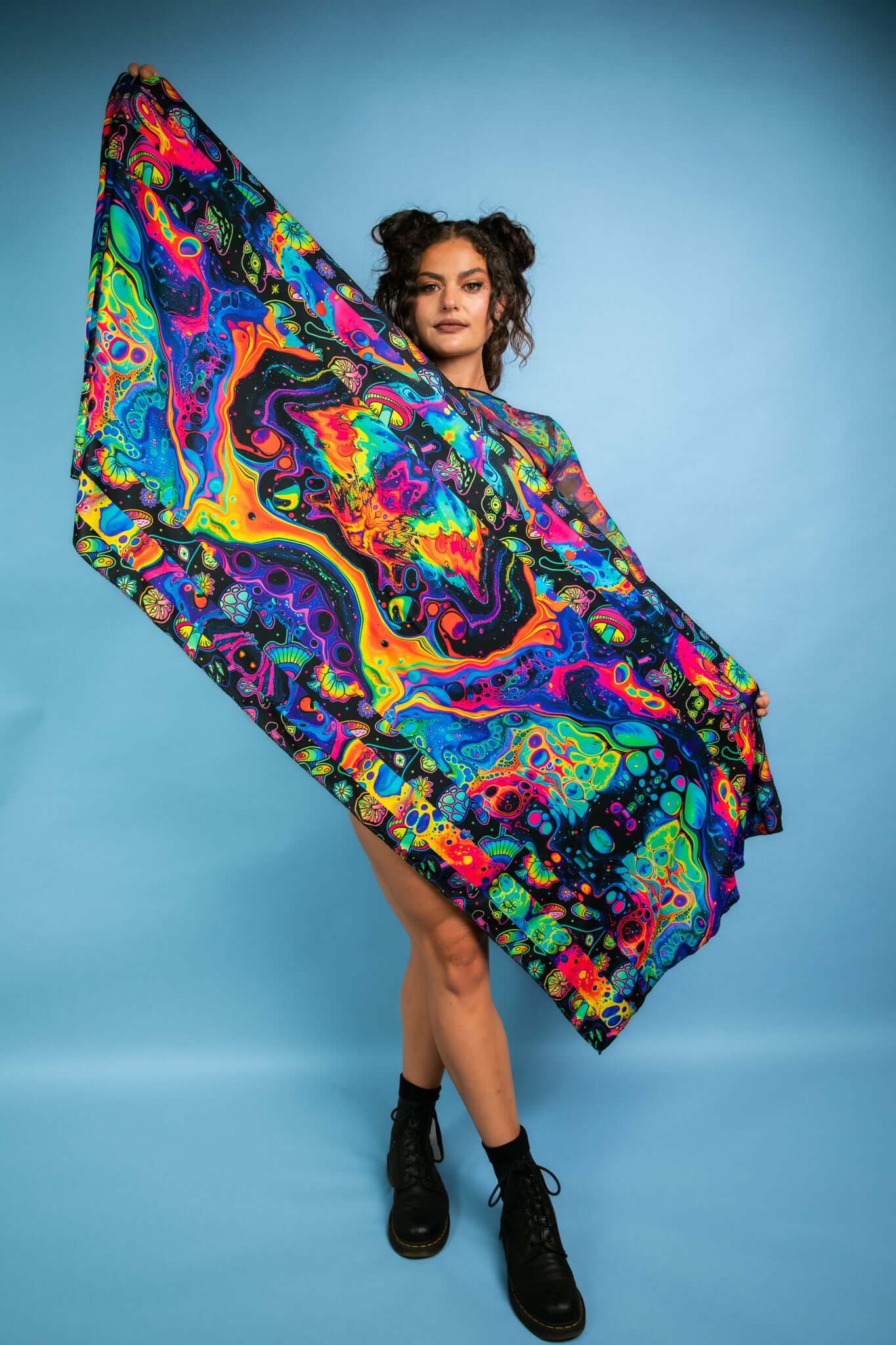 Image of Vivid Shroomie! Festival Scarf