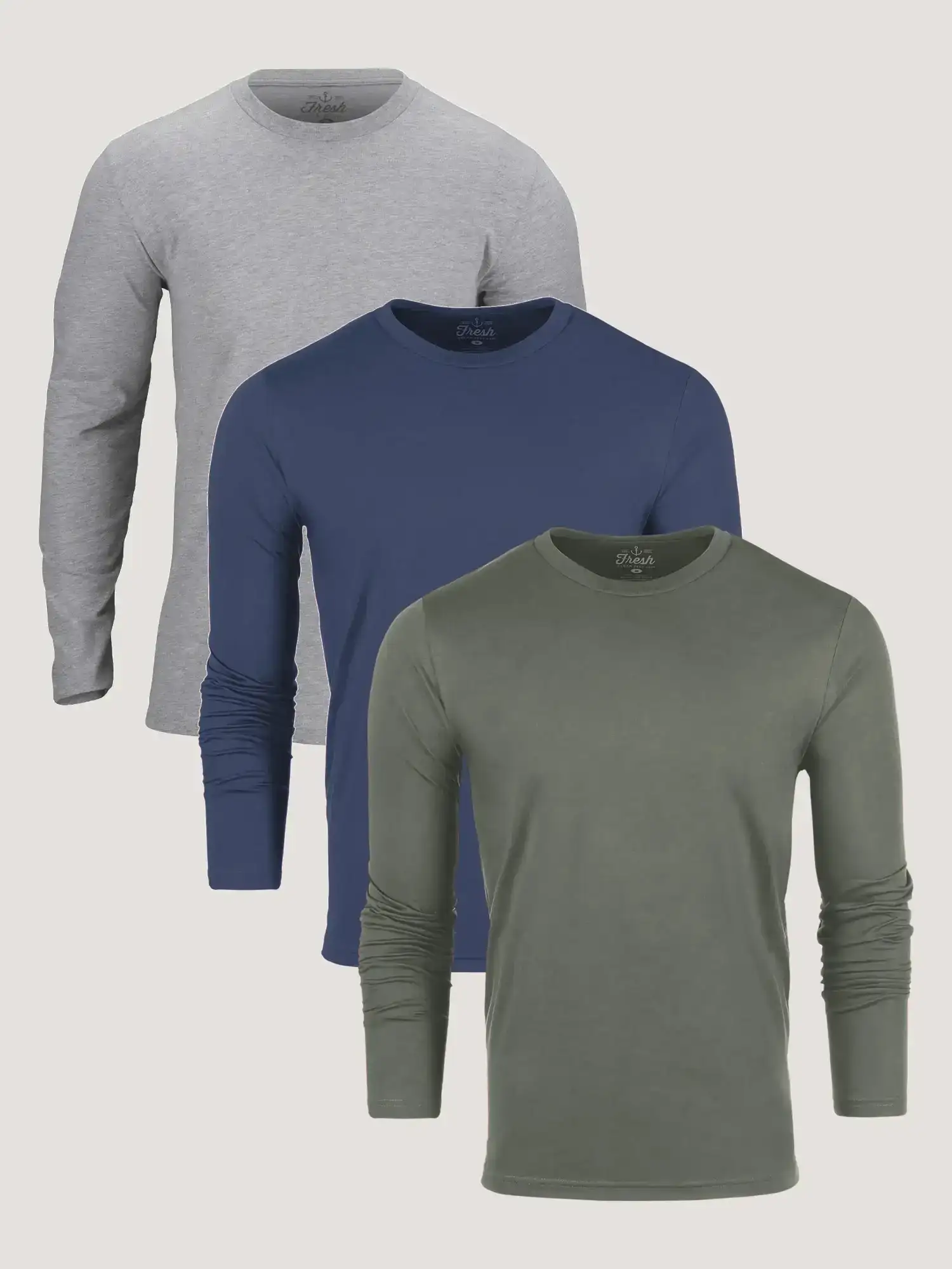 Image of Fall Foundation Long Sleeve Crew 3-Pack