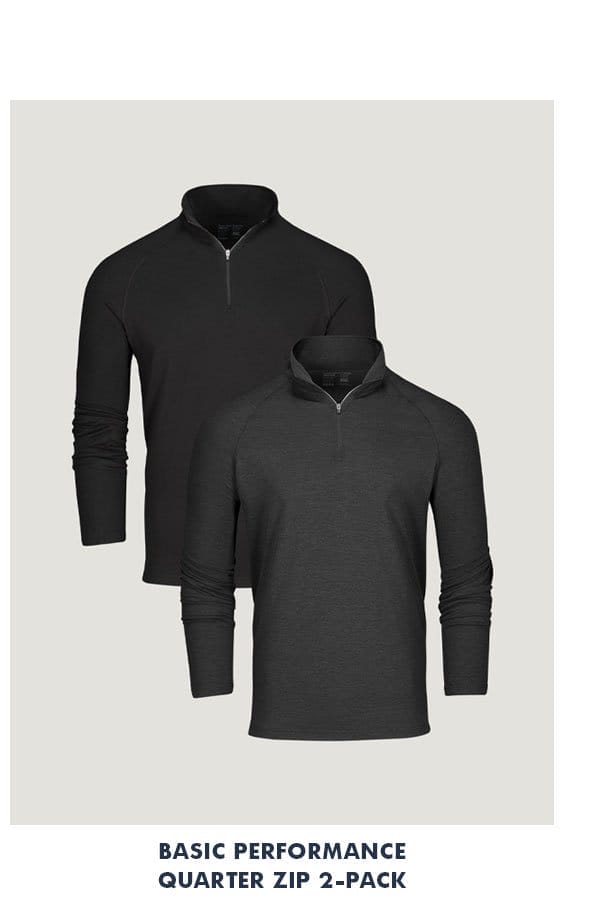 Basic Performance Quarter Zip 2-Pack