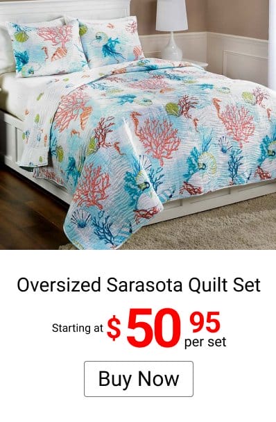 Oversized Sarasota Quilt Set