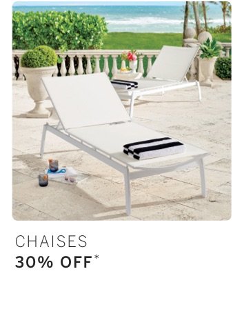 Chaises 30% off*