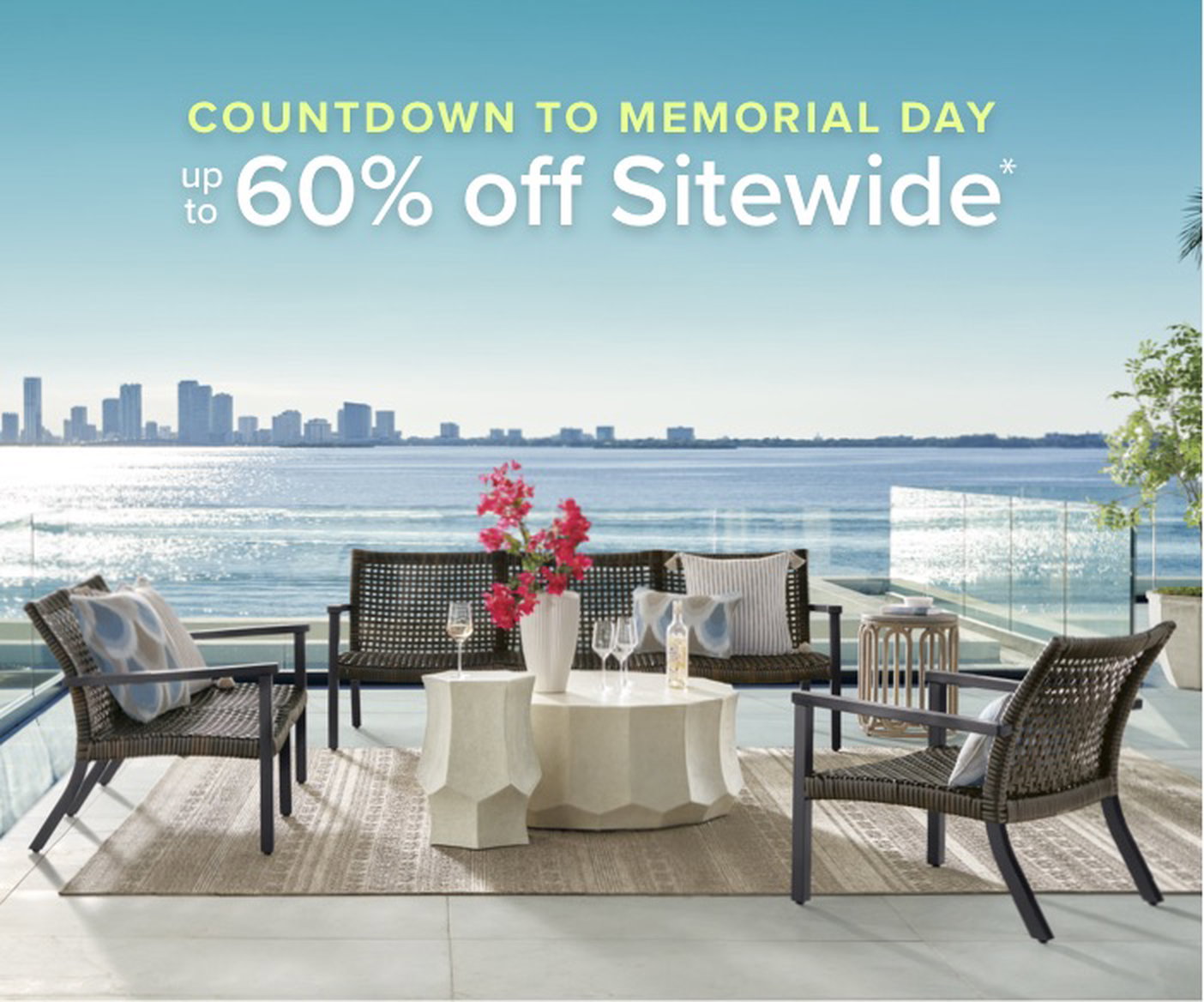 Countdown to Memorial Day Save up to 60% off sitewide*