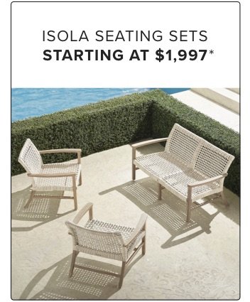 Isola Seating Sets Starting at \\$1,997*