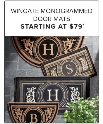 Wingate Monogrammed Door Mats Starting at \\$79*