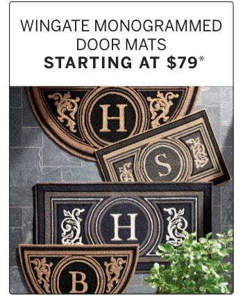 Wingate Monogrammed Door Mats Starting at \\$79*