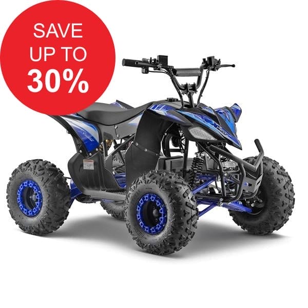 FunBikes Xtrax E-Sport Electric Blue Junior Quad Bike