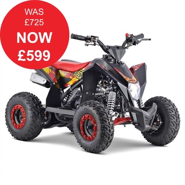 FunBikes T-Max Roughrider 90cc Red Kids Midi Quad Bike