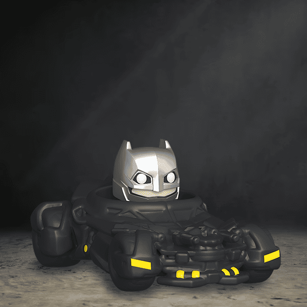 BITTY POP! RIDES BATMAN WITH BATMOBILE