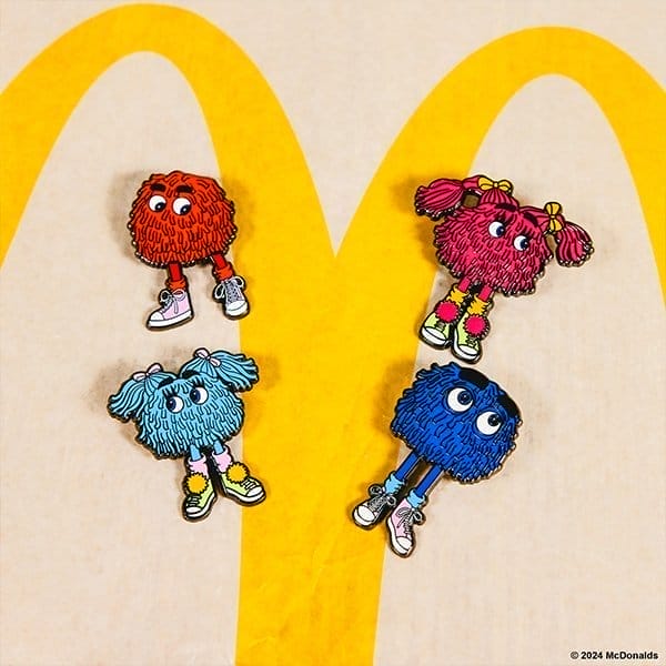 MCDONALDS FRY GANG 4-PACK PIN SET