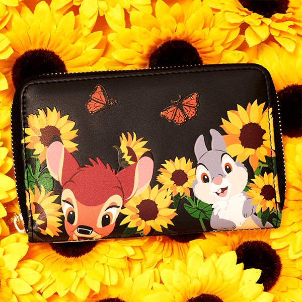 SUNFLOWER FRIENDS ZIP AROUND WALLET