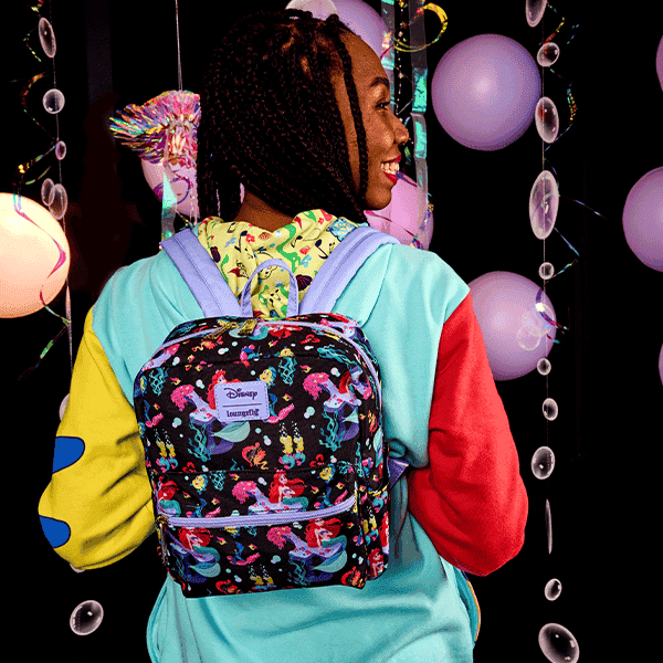 LIFE IS THE BUBBLES NYLON MINI BACKPACK